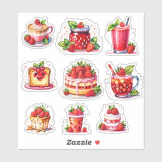 Strawberry Girl 🍓 ✨ Aufkleber