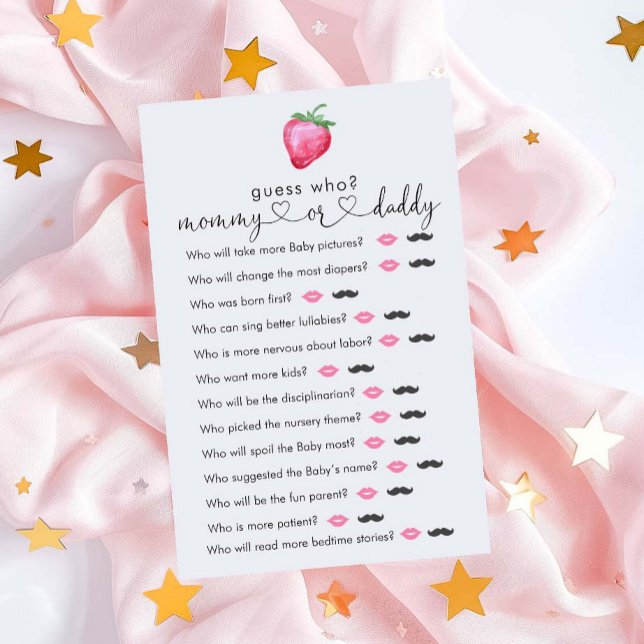 Strawberry Girl Baby Dusche "raten Sie, wer das Sp (Von Creator hochgeladen)