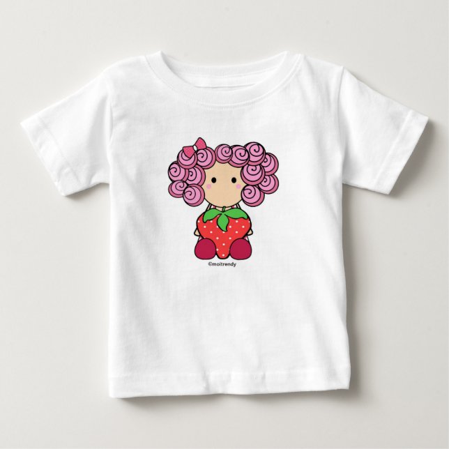Strawberry Girl Säugling Long Sleeve T-Shirt (Vorderseite)