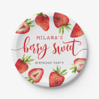 Strawberry Girl's Berry Sweet Birthday Party