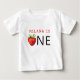 Strawberry Girl's First Birthday ONE Baby T-shirt (Vorderseite)