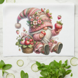 Strawberry Gnome Kitchen Handtücher