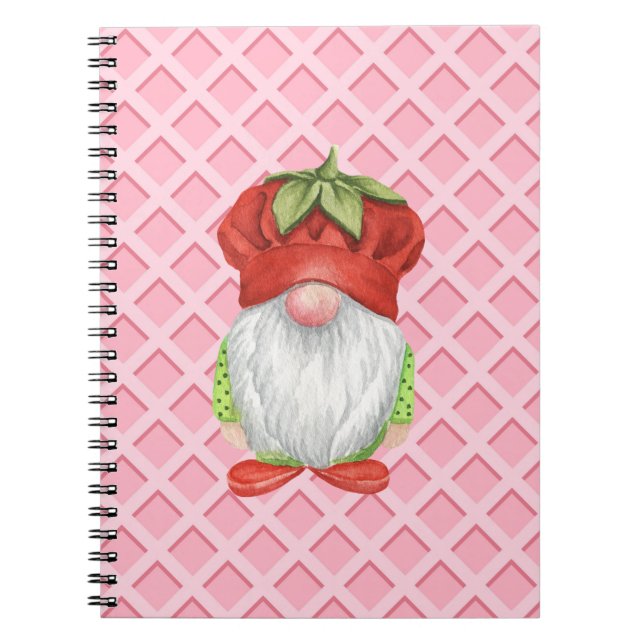 Strawberry Gnome Notizblock (Vorderseite)