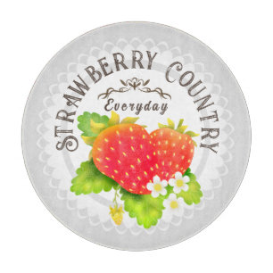 Strawberry Gray Schneidebrett
