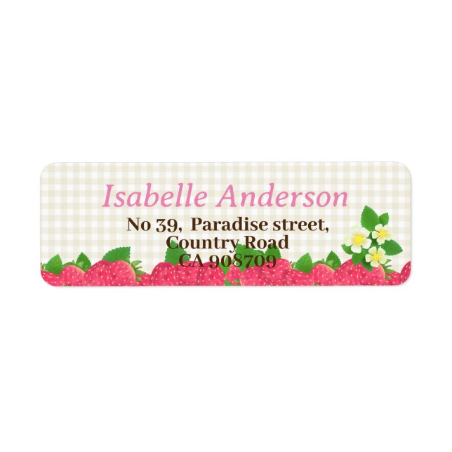 Strawberry Green Gingham (Vorne)