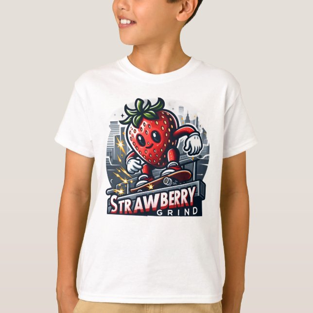 Strawberry Grind - Skater Berry T-Shirt (Vorderseite)