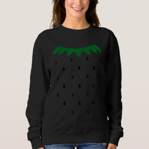 Strawberry Halloween Kostüm Einfache schwarze Same Sweatshirt