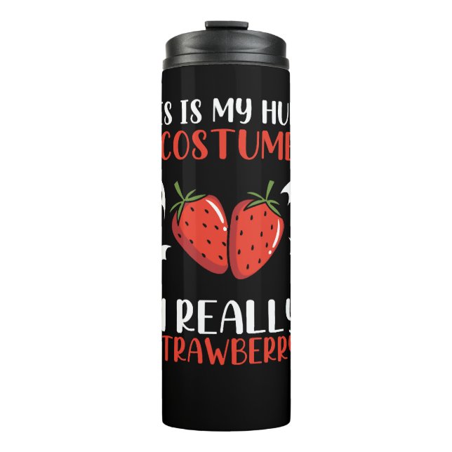 Strawberry Halloween-Kostüm Thermosbecher (Vorderseite)