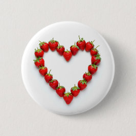 Strawberry Heart Button