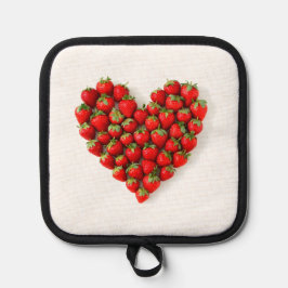 Strawberry Heart Topflappen