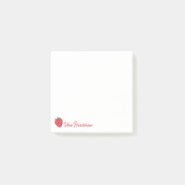 Strawberry Hearts Berry Sweet Individuelle Name Post-it Klebezettel