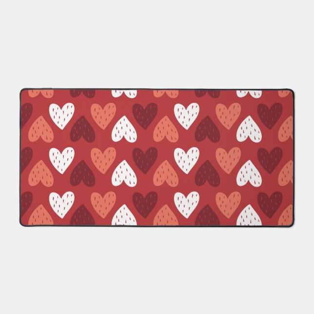 Strawberry Hearts Schreibtischunterlage (Vorderseite)