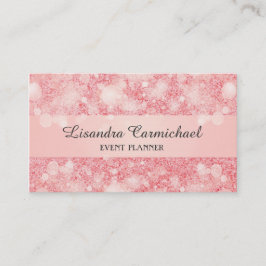 Strawberry Ice Bokeh Business Cards Visitenkarte
