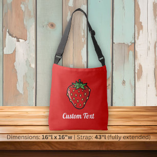 Strawberry Icon Crossbody Bag Tragetaschen Mit Langen Trägern