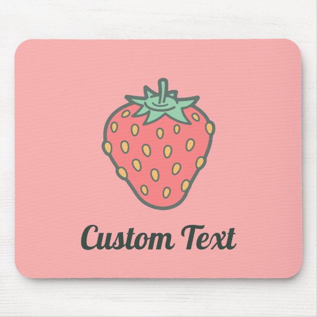 Strawberry Icon Mouse Pad Mousepad (Vorne)