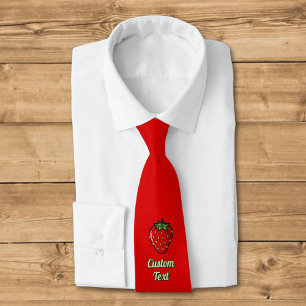 Strawberry Icon Neck Tie Krawatte