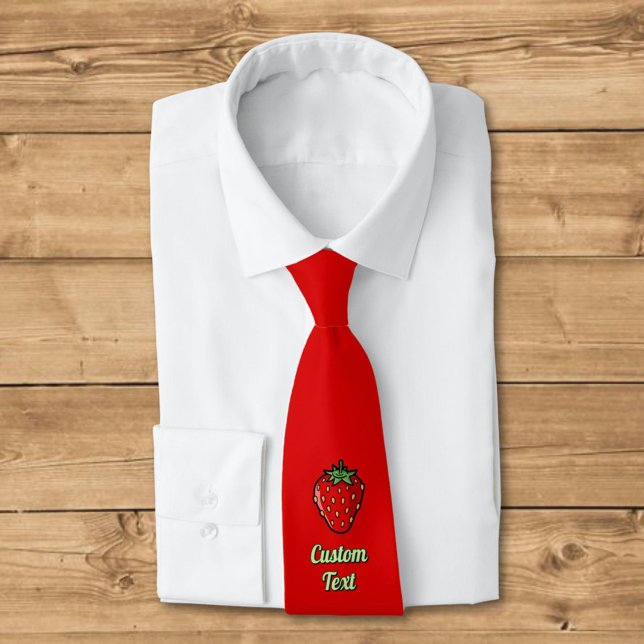 Strawberry Icon Neck Tie Krawatte (Von Creator hochgeladen)