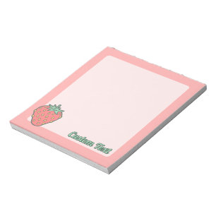 Strawberry Icon Notepad Notizblock
