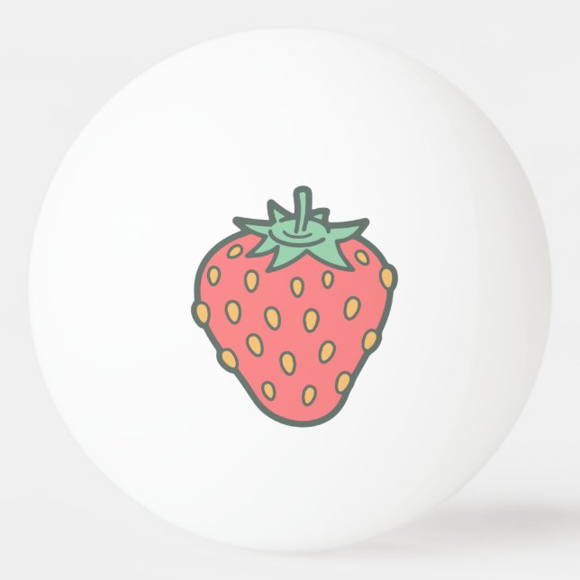 Strawberry Icon Ping-Pong Ball (Vorderseite)
