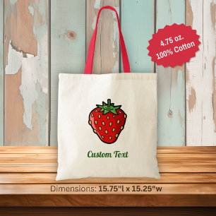 Strawberry Icon Tote Bag Tragetasche