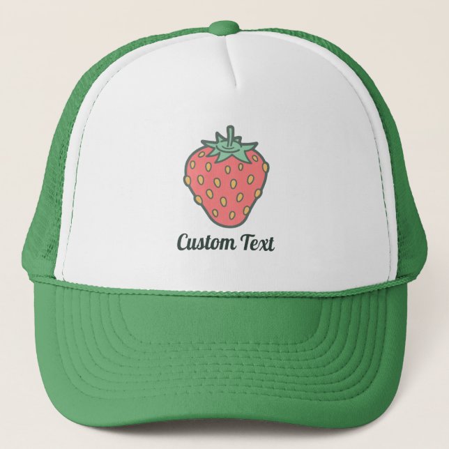 Strawberry Icon Trucker Hat Truckerkappe (Vorderseite)