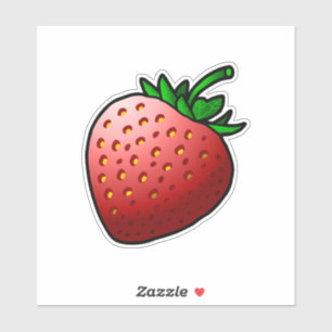Strawberry individuell geschnittener Vinyl-Aufkleb Aufkleber