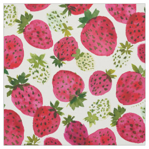 STRAWBERRY JAM Fruit Pattern Stoff