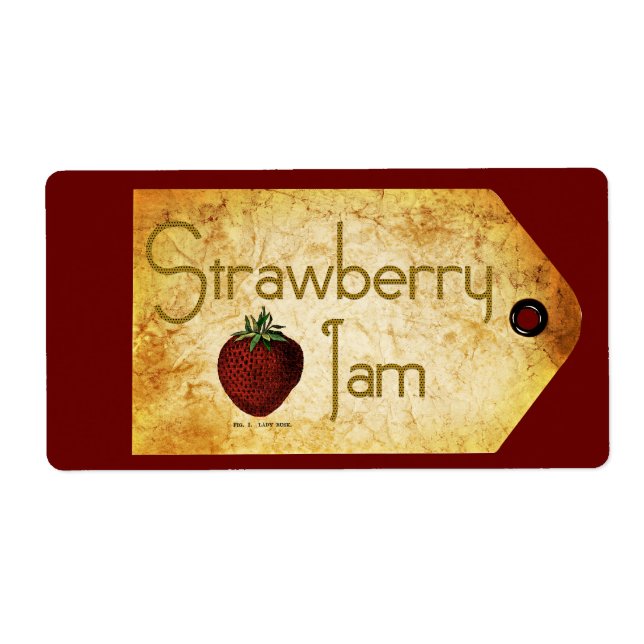 Strawberry Jam Label (Vorne)