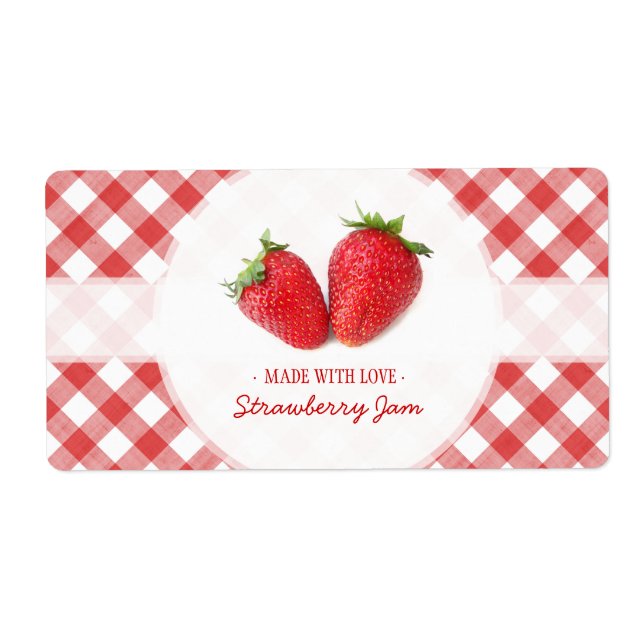Strawberry-Jam-Label (Vorne)