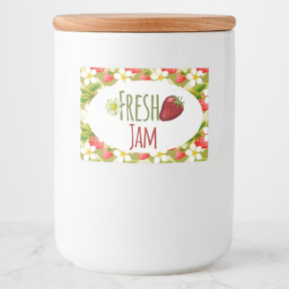 Strawberry Jam Preserve Canning Label Lebensmitteletikett