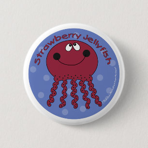 Strawberry Jellyfish Button
