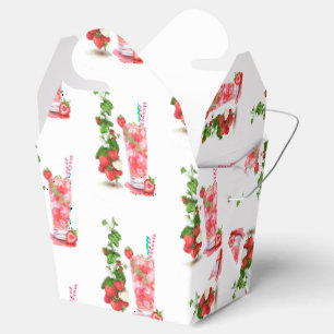 Strawberry Juice Drink Gefallen Box Obst Geschenkschachtel