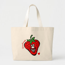 Strawberry *Jumbo Tote Jumbo Stoffbeutel