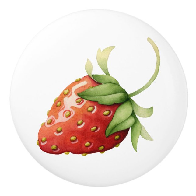Strawberry Keramik Knob Keramikknauf (Vorderseite)