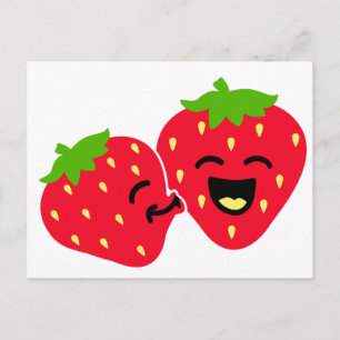 Strawberry Kiss Postkarte