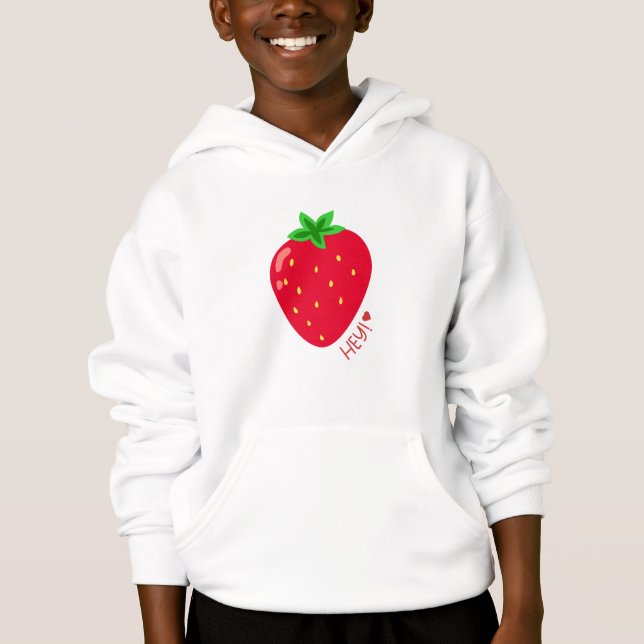 Strawberry Kisses T-Shirt Hoodie (Vorderseite)