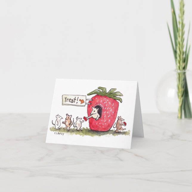 Strawberry-Leckereien für immer leere Karte (Vorderseite)