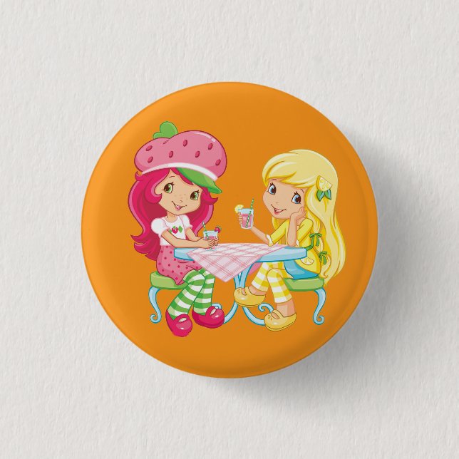 “Strawberry & Lemonade Besties” Button (Vorderseite)