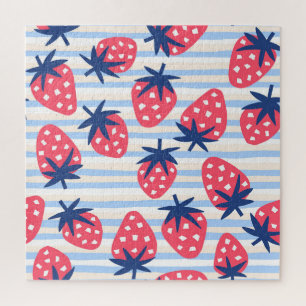 Strawberry Line Art: Sweet Seamless Muster
