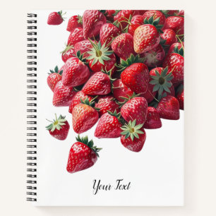 Strawberry Lovers - Niedlich Personalisiert Notizbuch