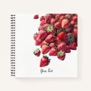 Strawberry Lovers - Niedlich Personalisiert Notizbuch
