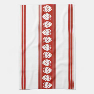 Strawberry Luxury Jacquard Stripes Geschirrtuch