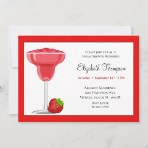 Strawberry Margarita Bridal Dusche Einladung