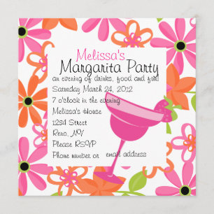 Strawberry Margarita Party Einladung