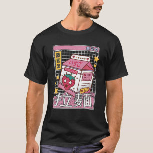 Strawberry Milk Digital Japan Style Otaku Anime Va T-Shirt