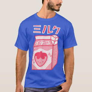 Strawberry Milk Kawaii Katakana Japanischer Anime  T-Shirt