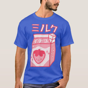 Strawberry Milk Kawaii Katakana Japanischer Anime  T-Shirt
