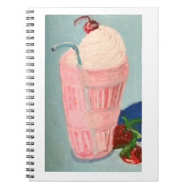 Strawberry Milkshake Notizblock