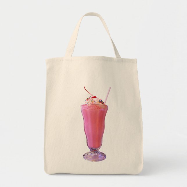 Strawberry Milkshake Tragetasche (Vorne)
