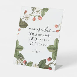 Strawberry Mimosa Bar Sign Sockelschild